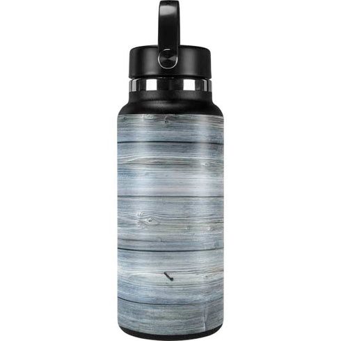 Weathered Blue Wood Hydro Flask 32oz Wide Mouth Skin